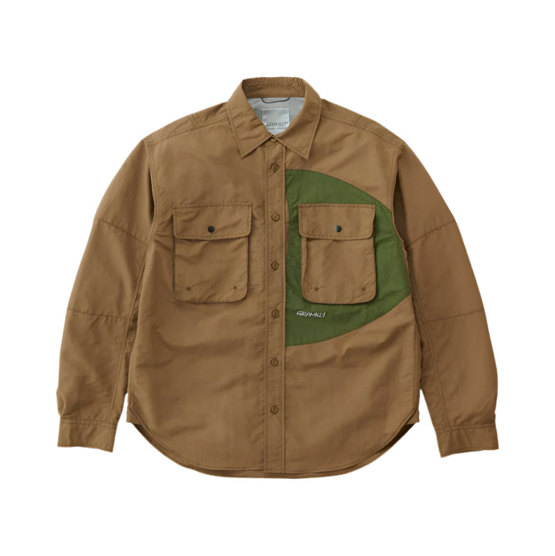 NYLON BRENTWOOD SHIRT / GRAMICCI / COYOTE