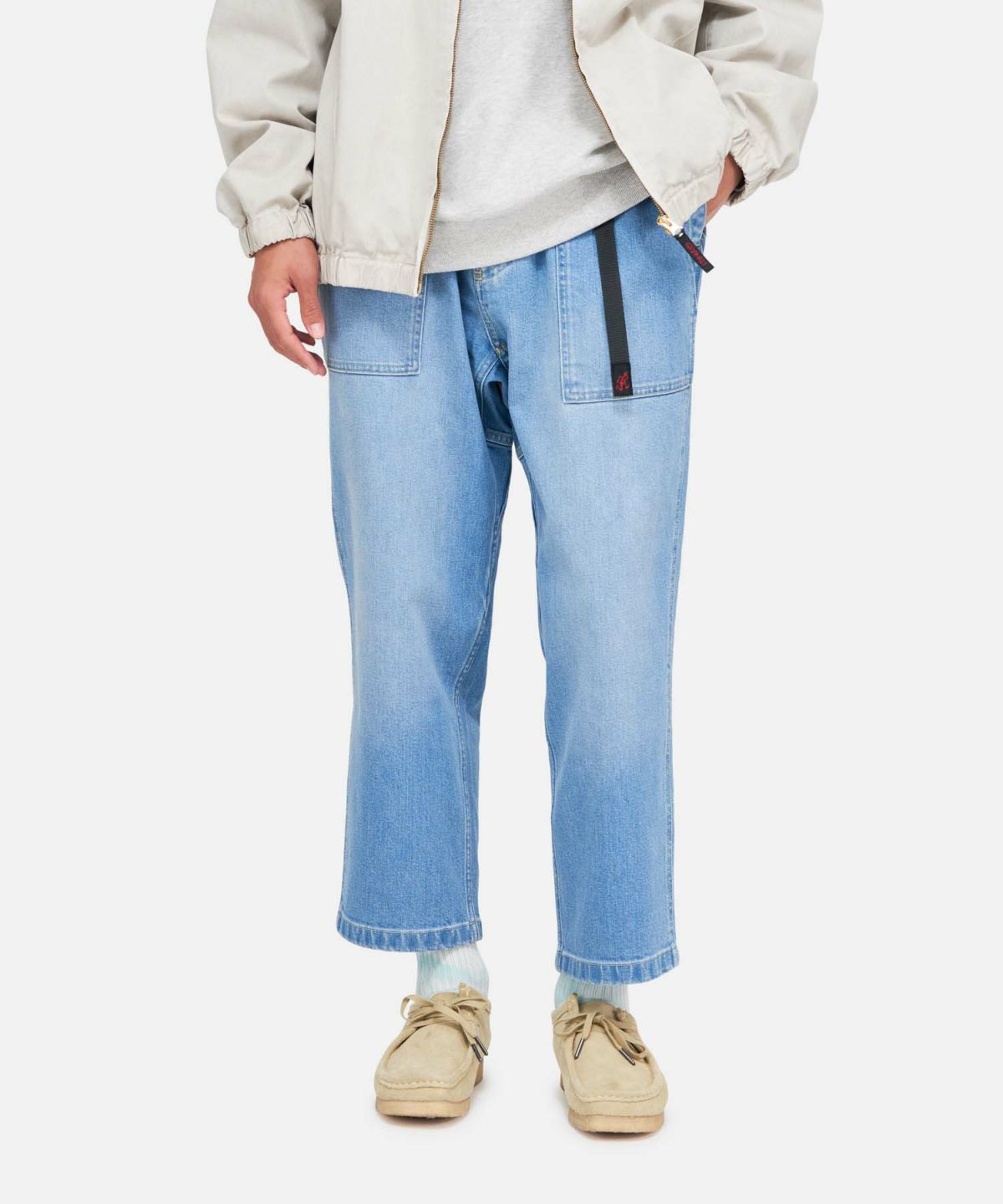 STRETCH DENIM LOOSE TAPERED PANT  / GRAMICCI
