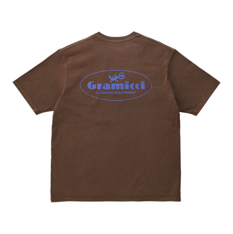 CLIMBING EQUIPMENT TEE / gramicci / brown pigment