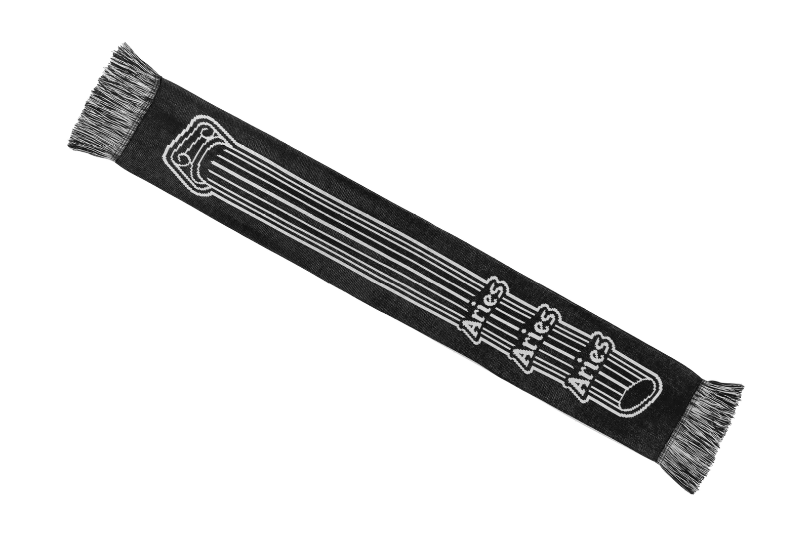 Column Scarf / aries / black-white