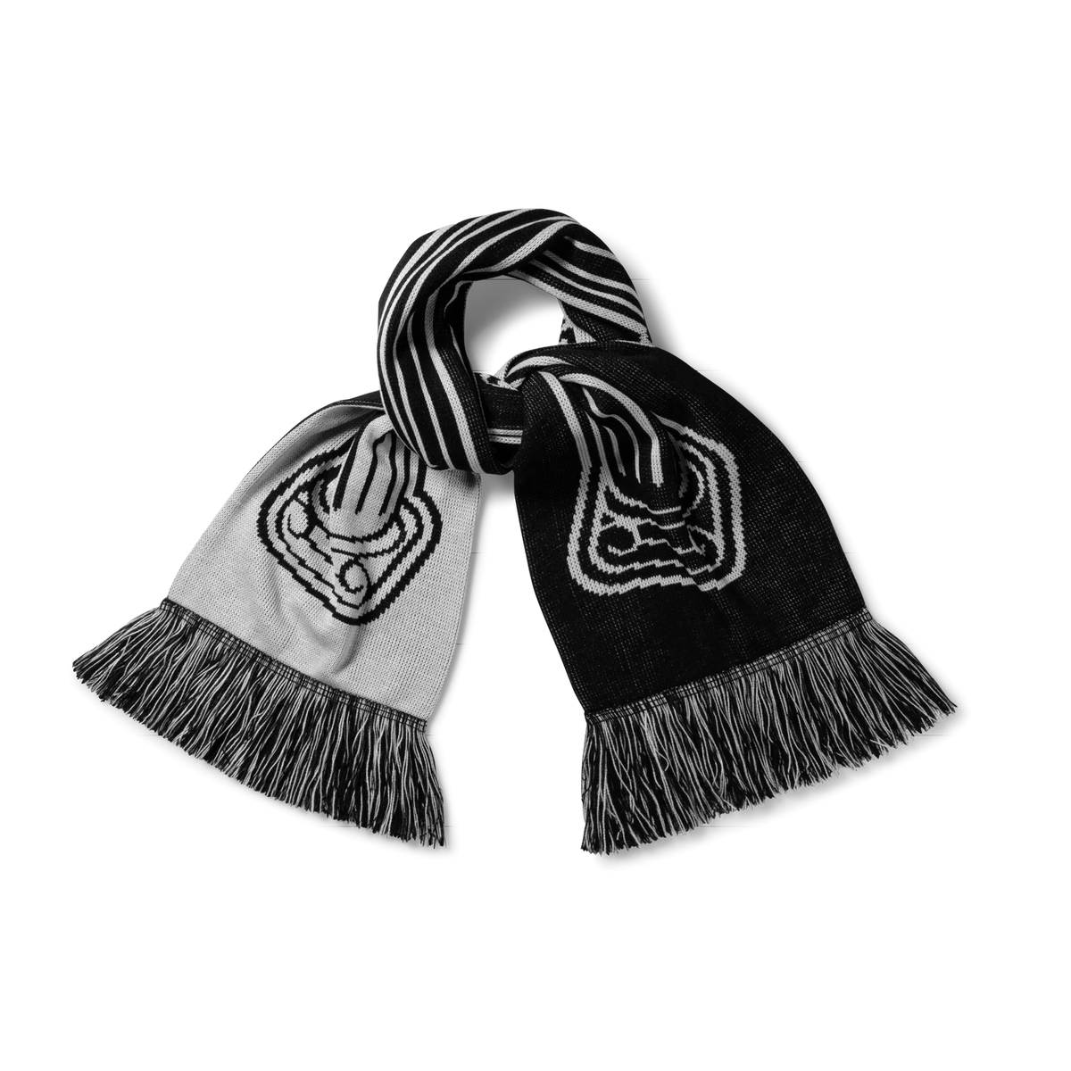 Column Scarf / aries / black-white