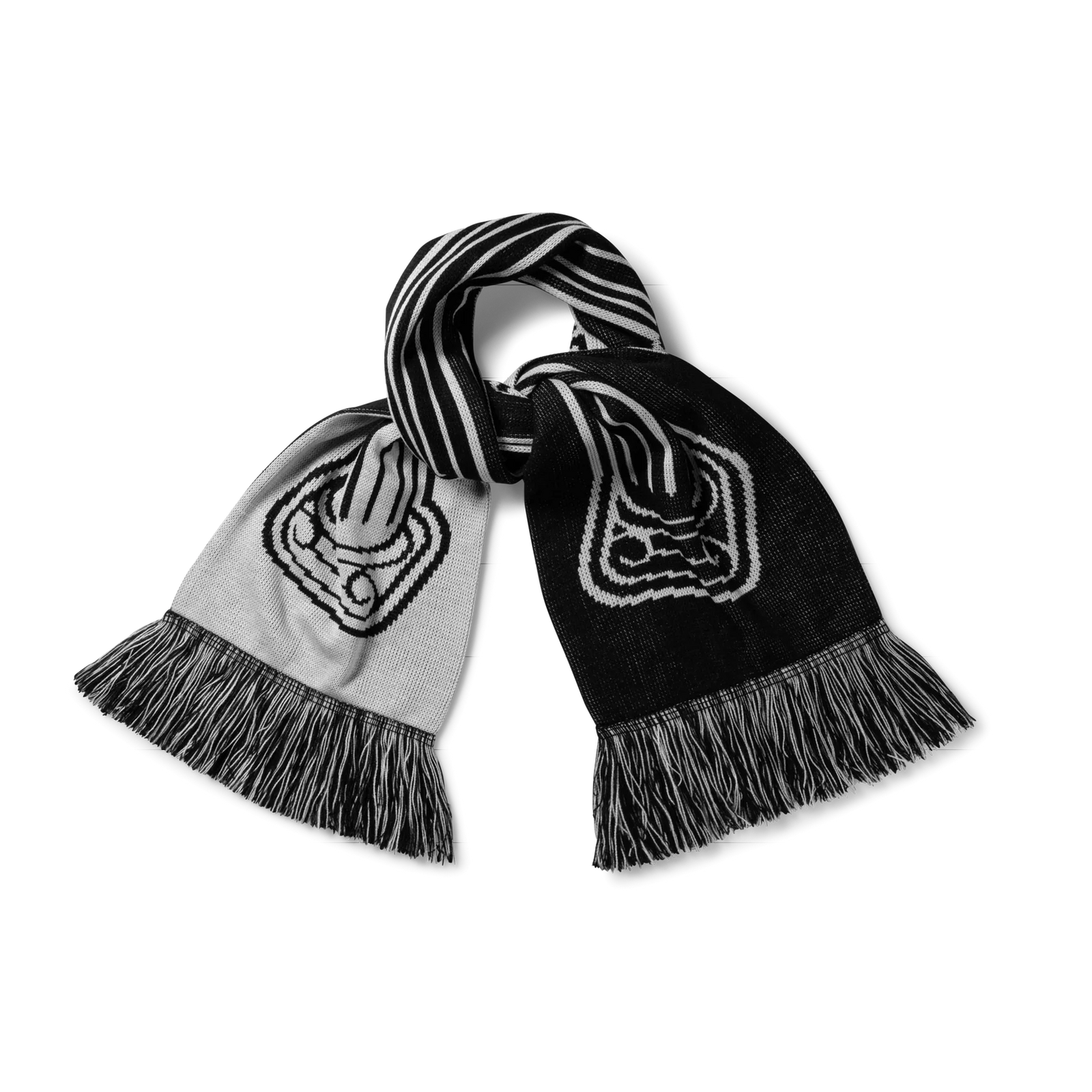 Column Scarf / aries / black-white