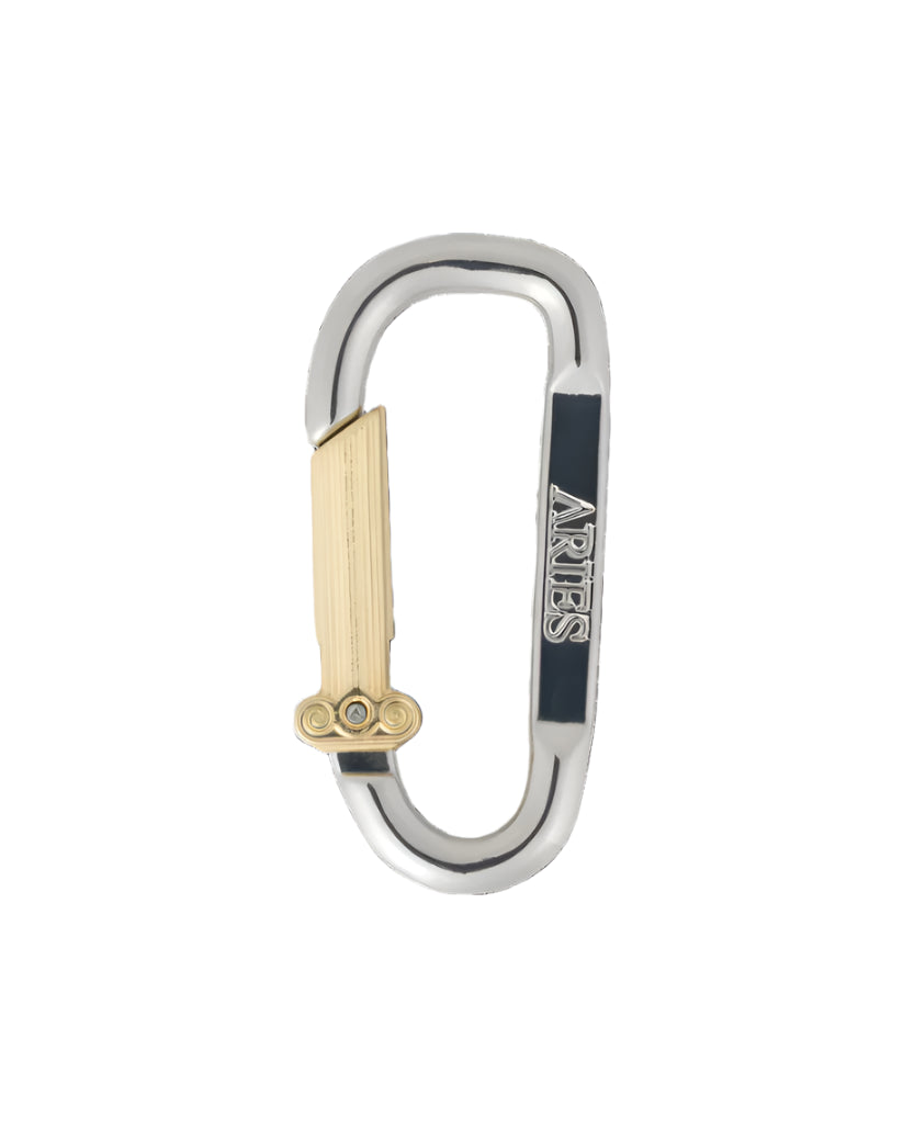 Mini Carabiner Pearl Necklace /ARIES