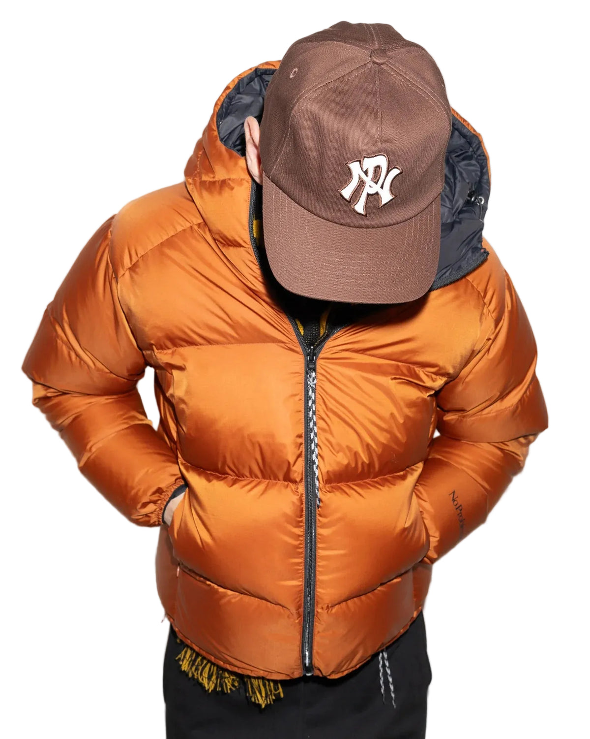 No Problemo Down reversible Puffer Jacket / orange
