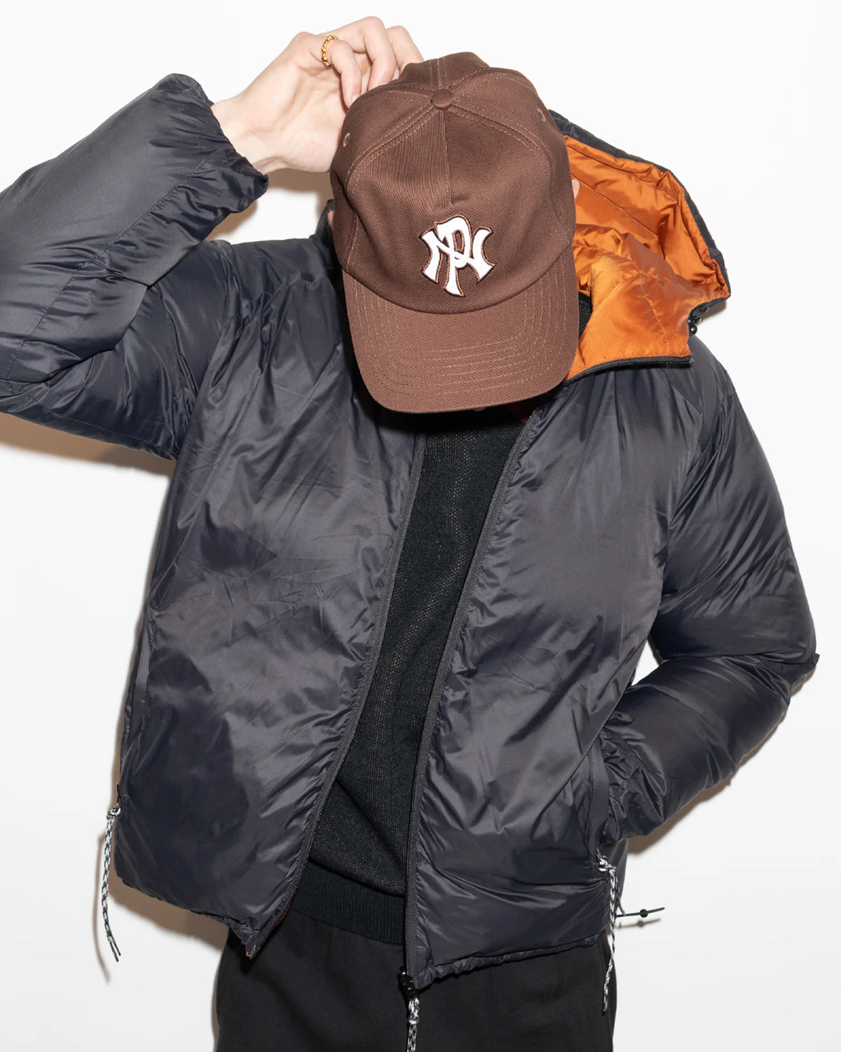 No Problemo Down reversible Puffer Jacket / orange
