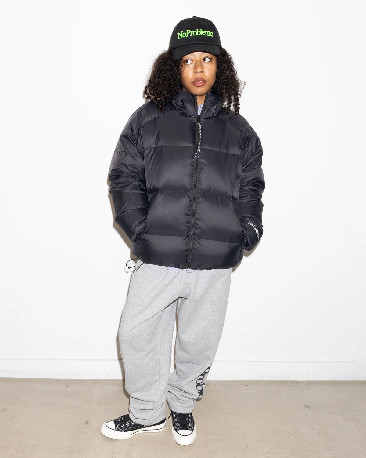 No Problemo Down Puffer reversible Jacket / black