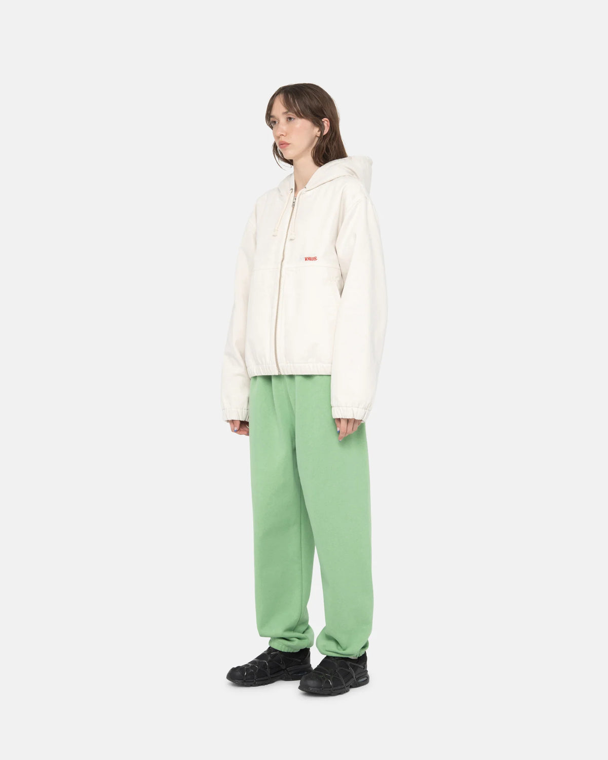 STOCK LOGO SWEATPANT / STUSSY / ZEPHYR GREEN