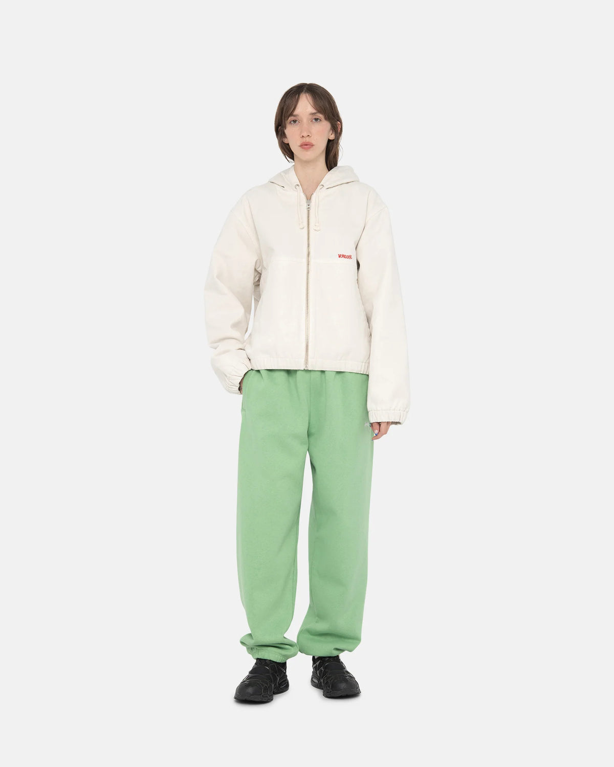 STOCK LOGO SWEATPANT / STUSSY / ZEPHYR GREEN