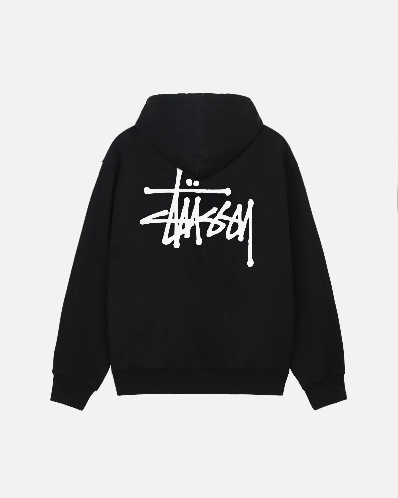 BASIC ST SSY ZIP HOODIE BLACK Spoon Clothes