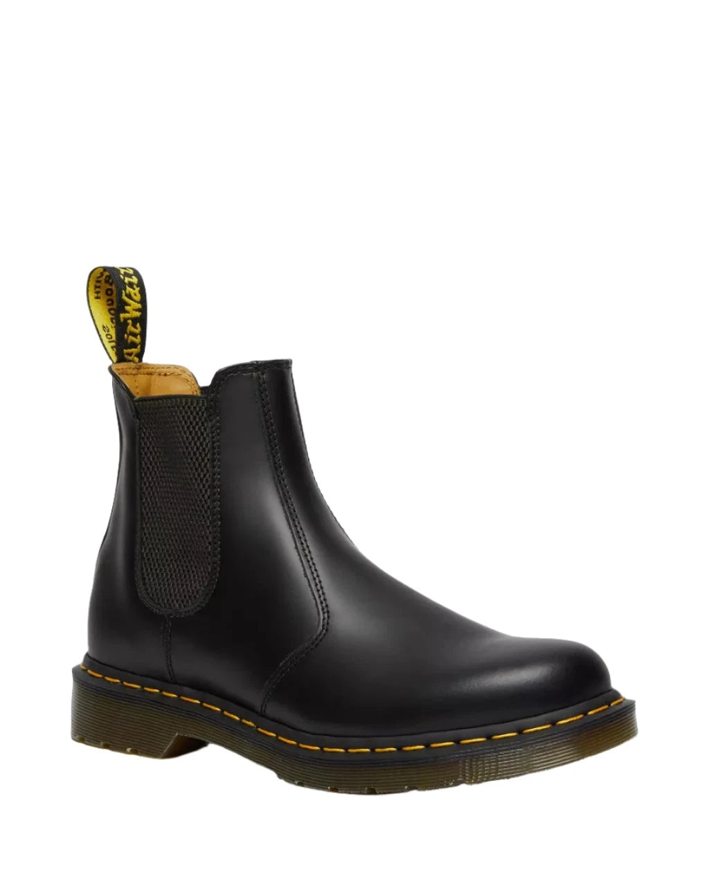 2976 YELLOW STITCH SMOOTH LEATHER CHELSEA BOOTS / Dr. MARTENS