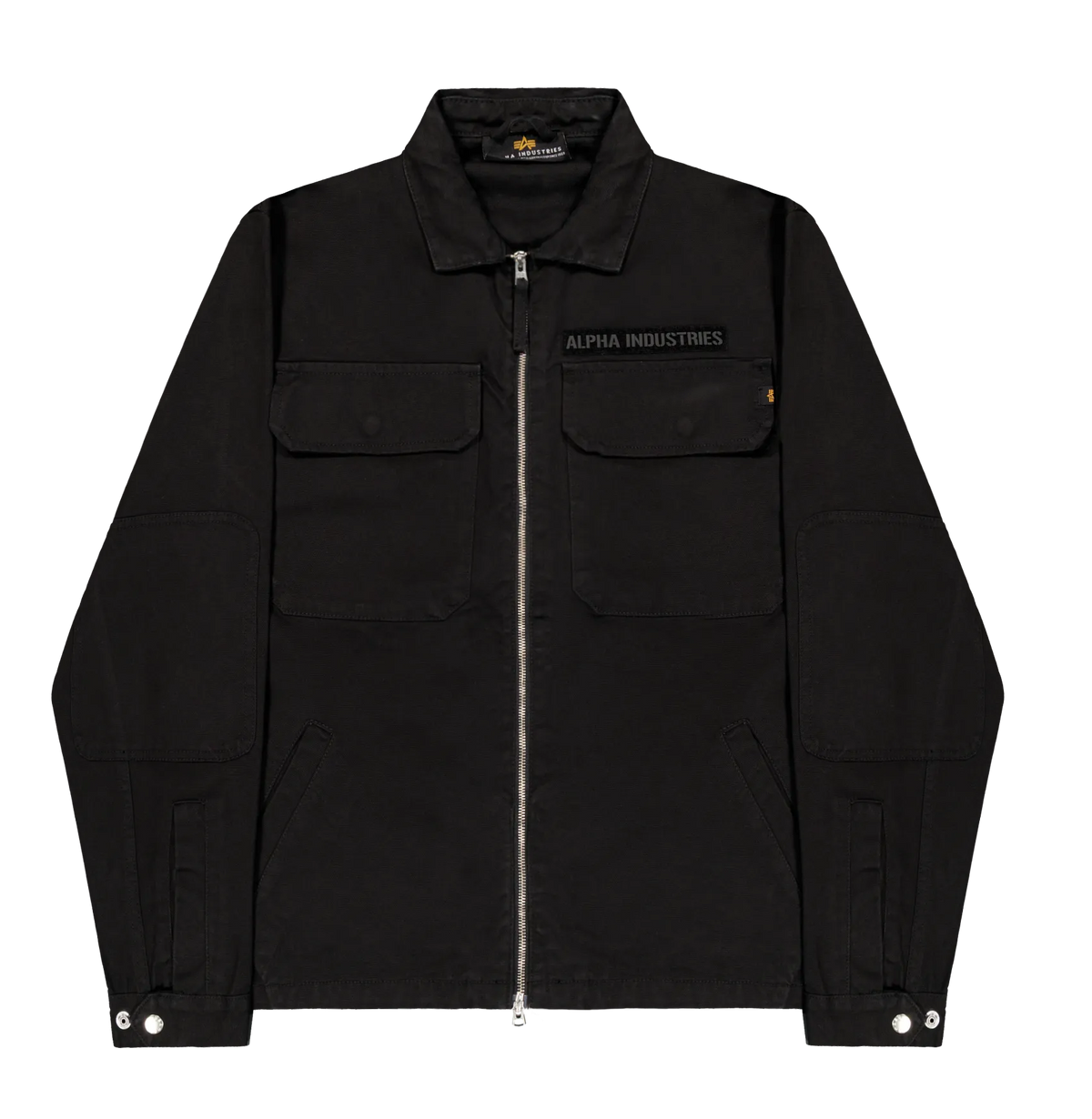 Canvas Loose Overshirt / ALPHA INDUSTRIES / BLACK