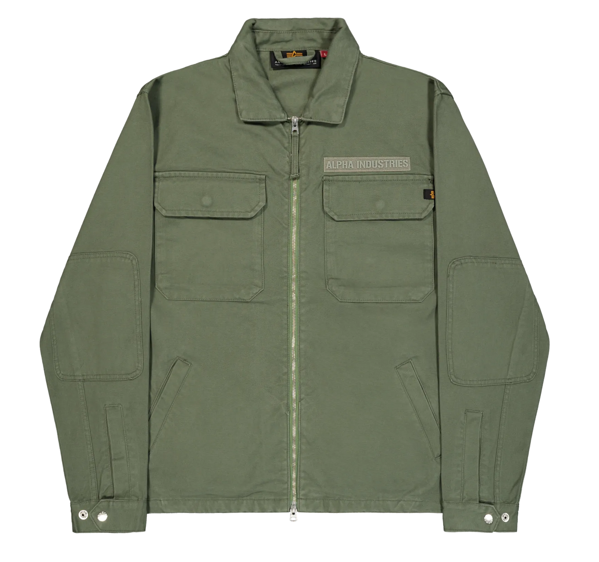 Canvas Loose Overshirt / ALPHA INDUSTRIES / VINTAGE GREEN