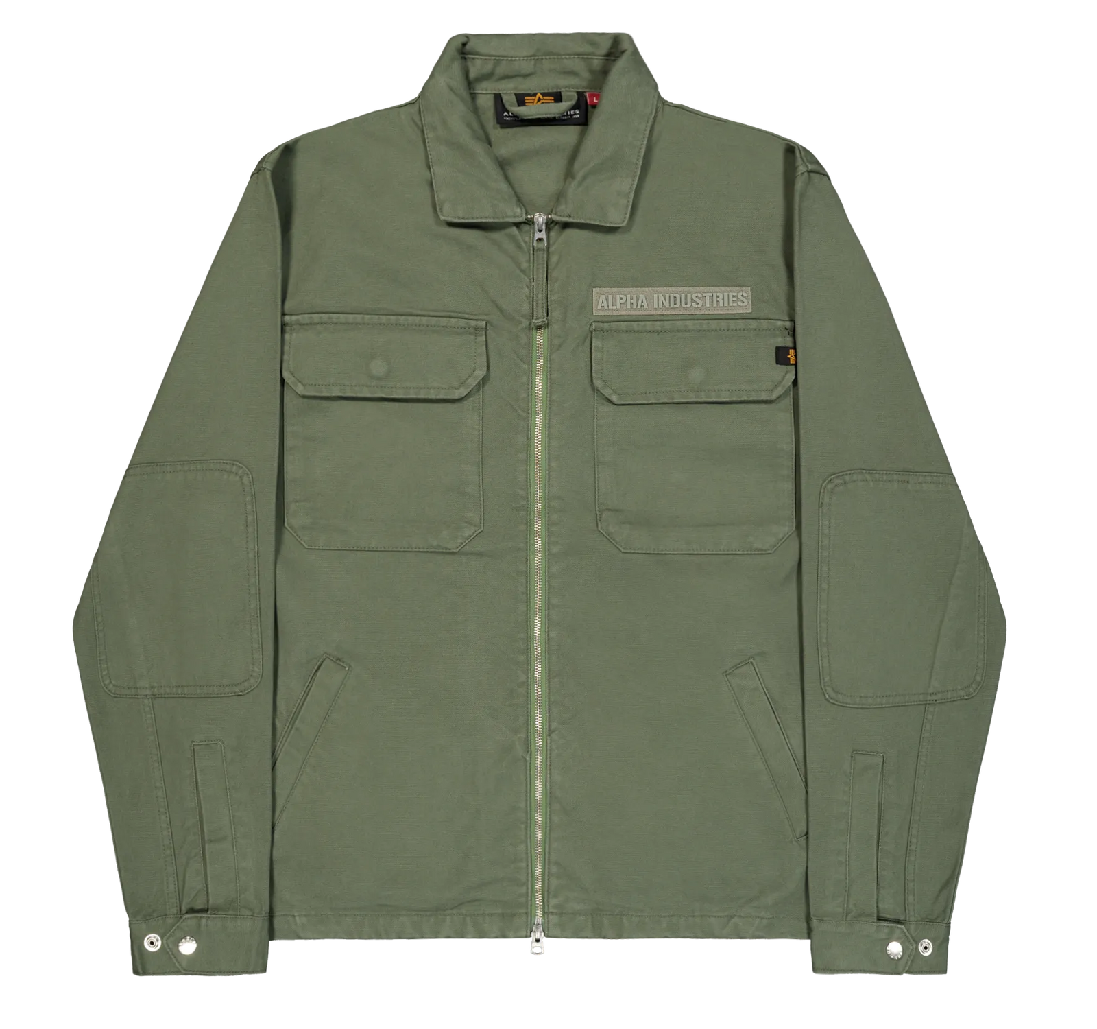 Canvas Loose Overshirt / ALPHA INDUSTRIES / VINTAGE GREEN