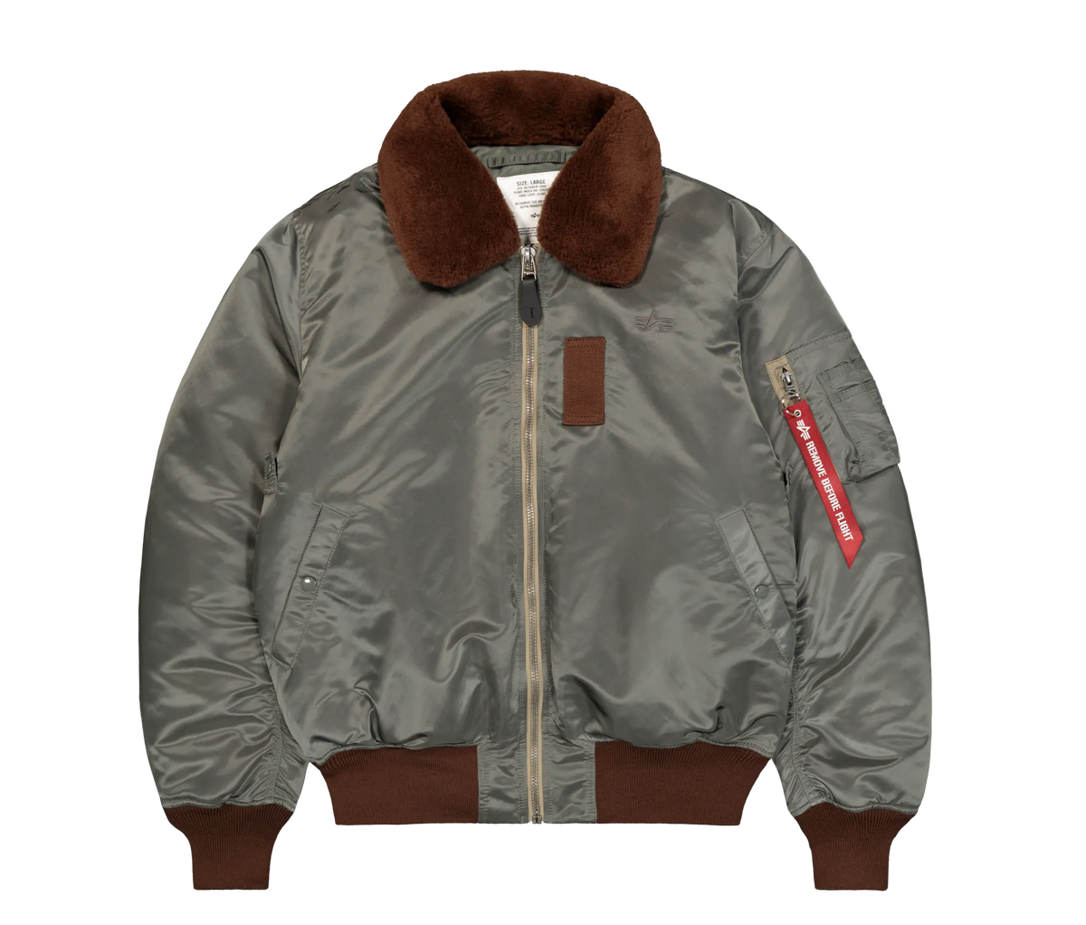 B-15 Intermediate Loose Bomber Jacket / alpha industries / vintage green
