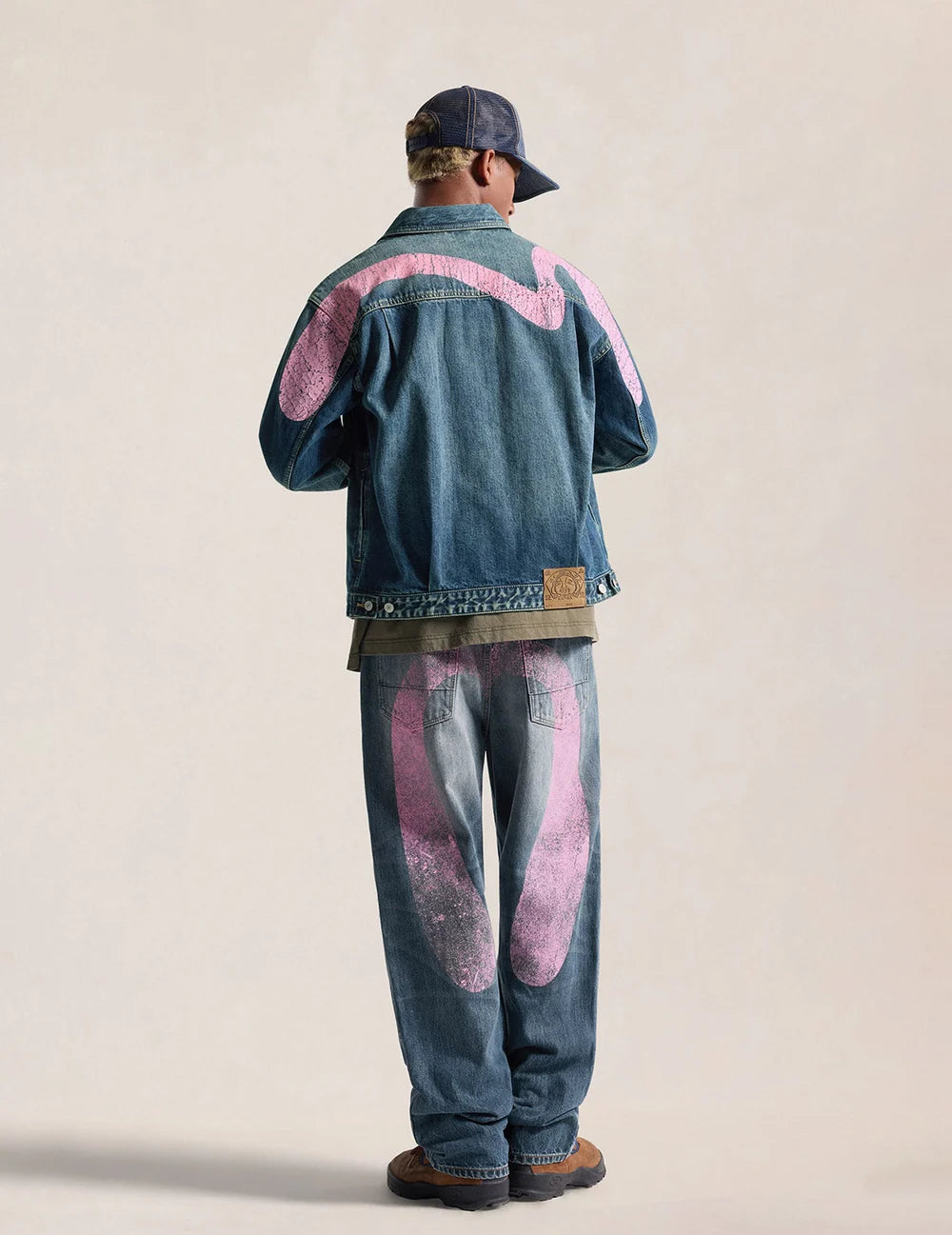 Pink Daicock Denim Jacket / EVISU