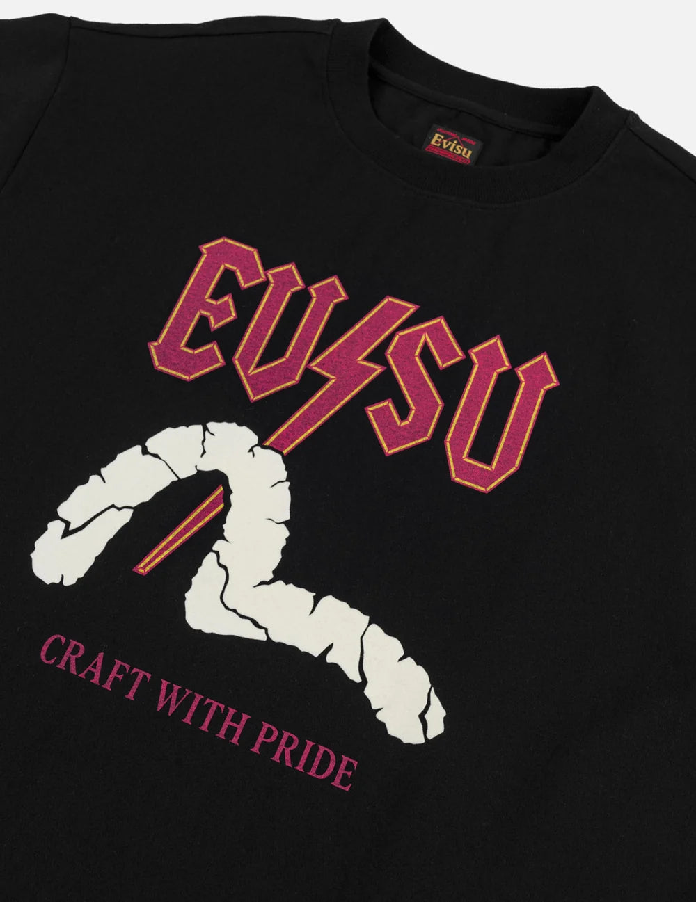 Lightning Seagull Graphic Print T-shirt / EVISU
