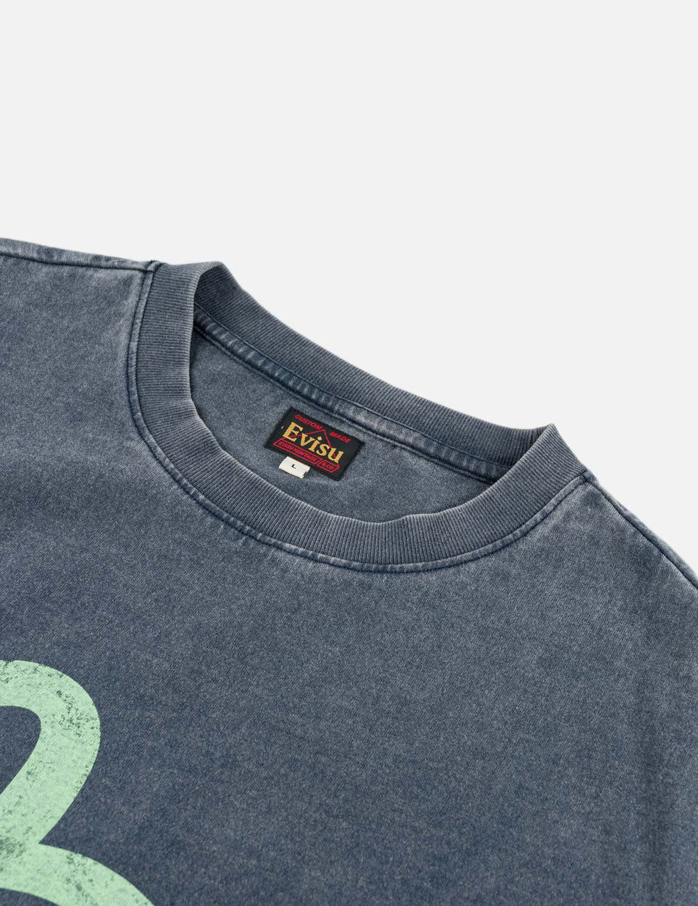 VINTAGE  Seagull Print T-shirt / EVISU / NAVY
