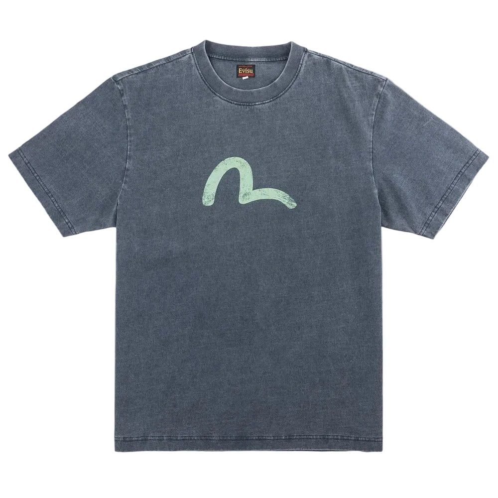 VINTAGE  Seagull Print T-shirt / EVISU / NAVY