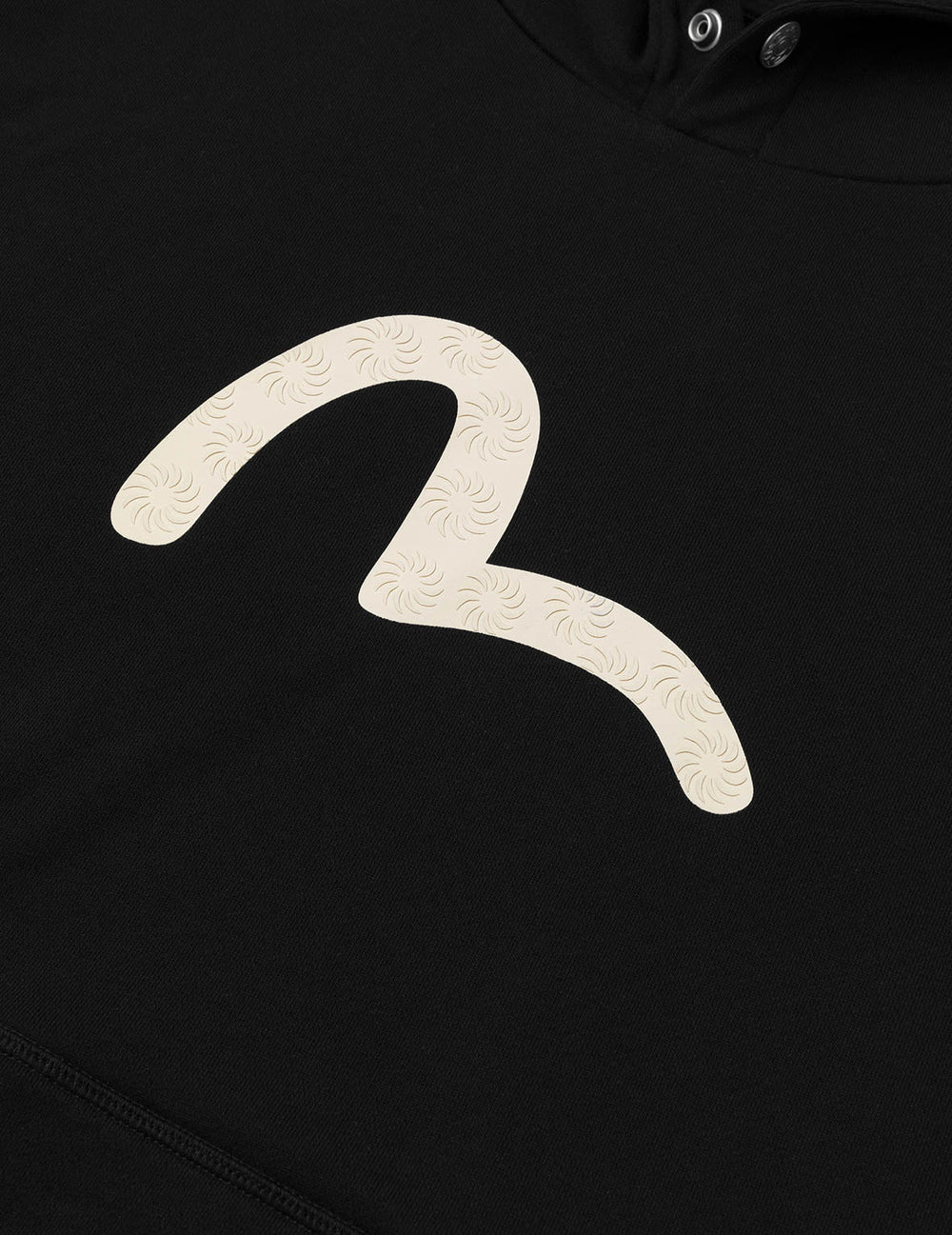 Seagull Print Relax Fit Hoodie / EVISU / BLACK