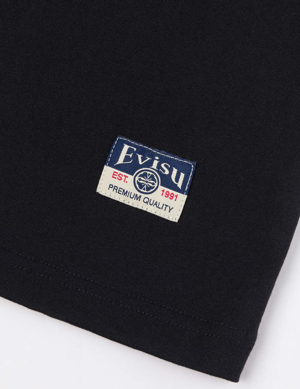 Seagull Embroidery T-shirt / EVISU / BLACK