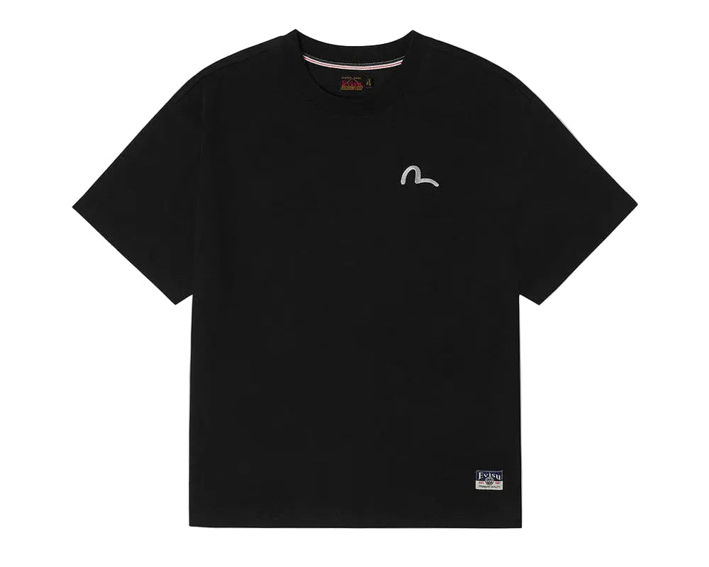 Seagull Embroidery T-shirt / EVISU / BLACK