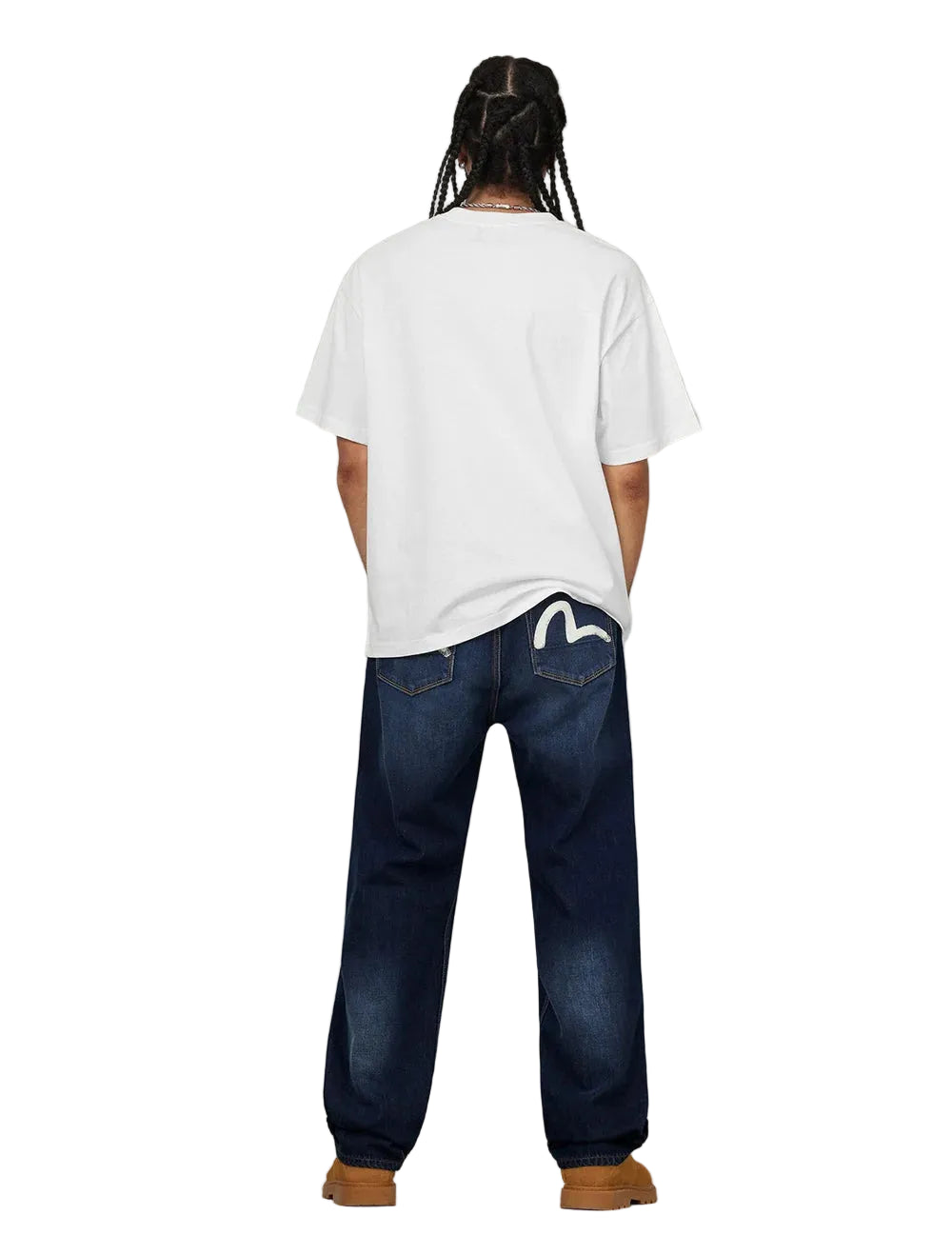 Seagull Embroidery T-shirt / EVISU / WHITE