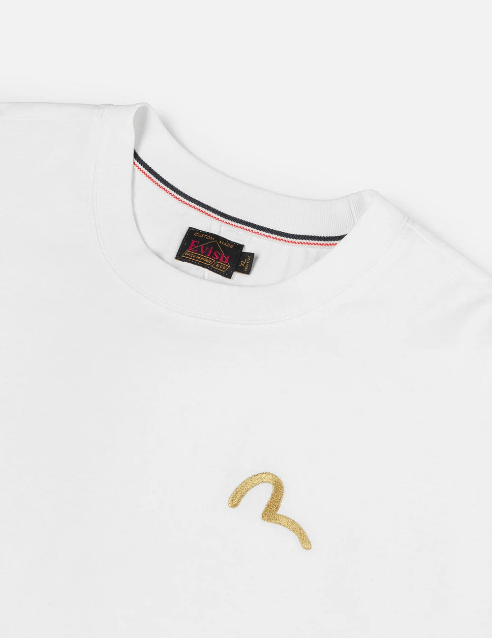 Seagull Embroidery T-shirt / EVISU / WHITE