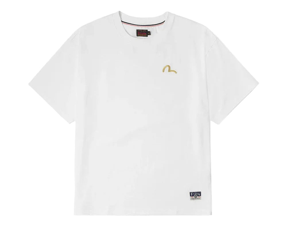 Seagull Embroidery T-shirt / EVISU / WHITE