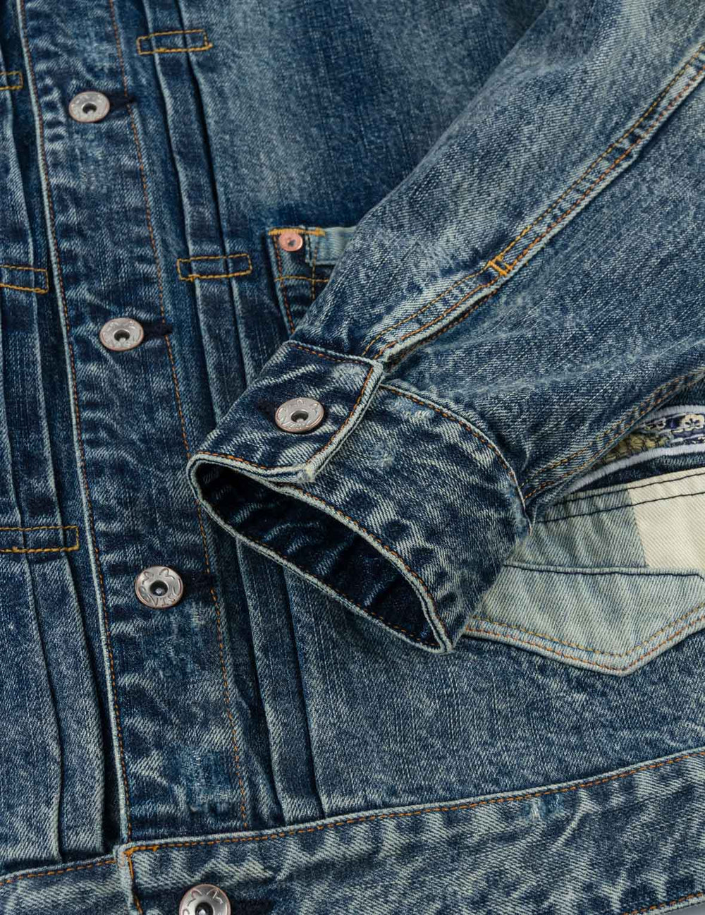 Boro Seagull Patch Pocket Denim Jacket / EVISU