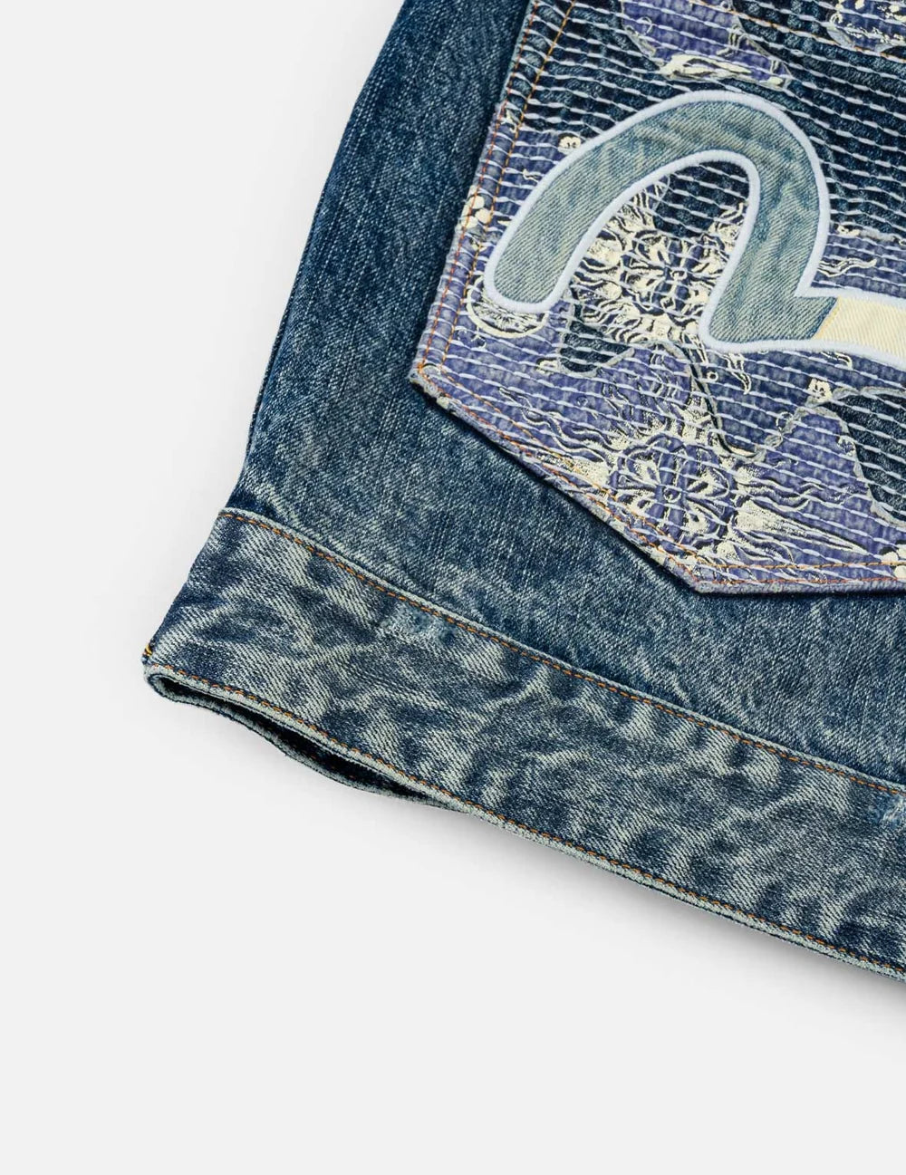 Boro Seagull Patch Pocket Denim Jacket / EVISU