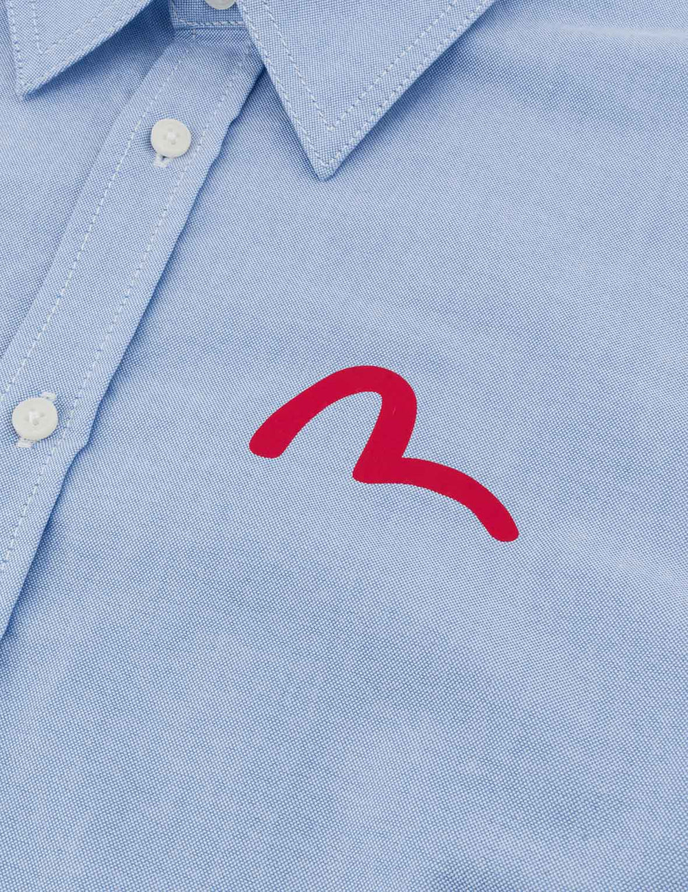 Seagull Print Oxford Shirt / EVISU / BLUE