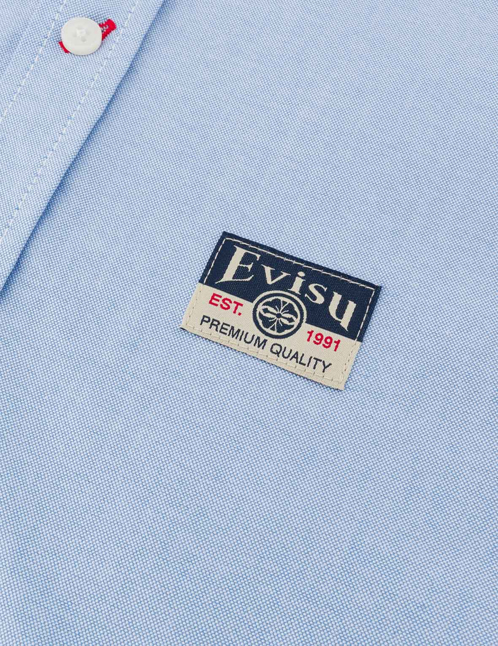 Seagull Print Oxford Shirt / EVISU / BLUE