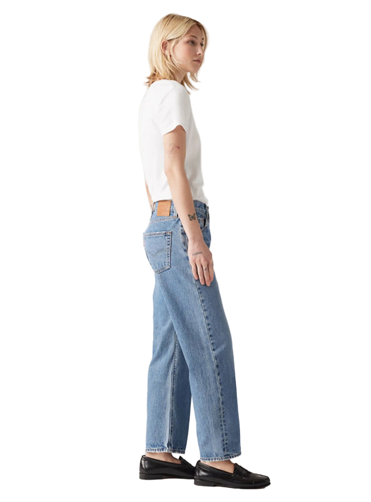 LEVI'S® W 501 90S ANKLE MED INDIGO - WORN IN