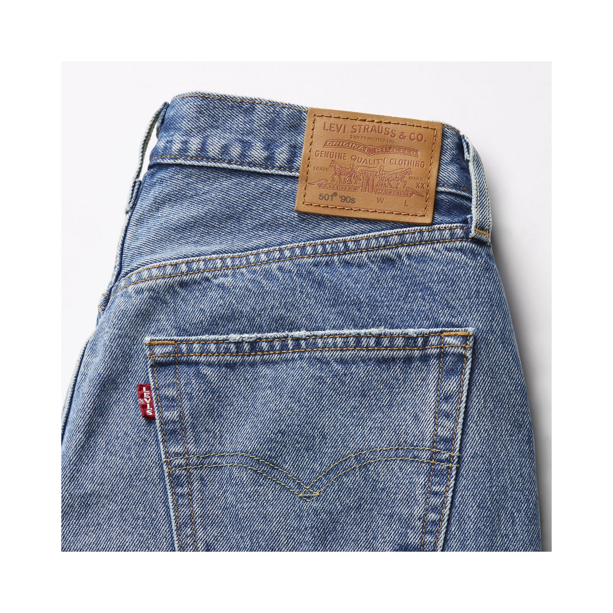 LEVI'S® W 501 90S ANKLE MED INDIGO - WORN IN JEANS