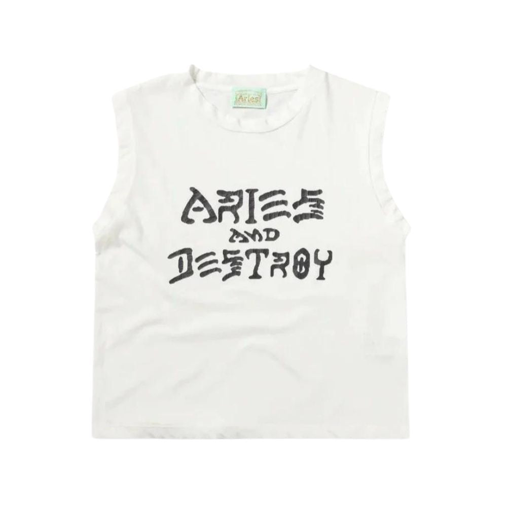 VINTAGE ARIES AND DESTROY VEST / ARIES / OFF- WHITE