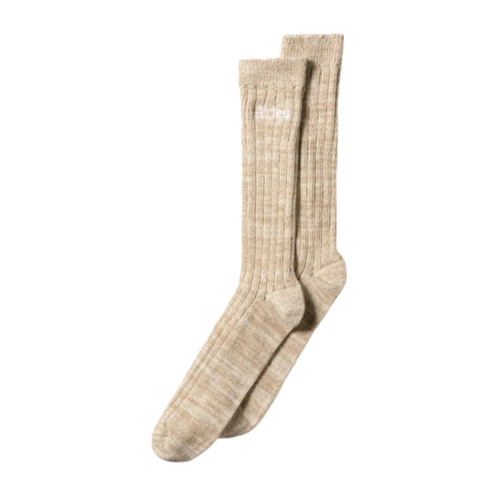 Premium Gothic Rib Sock / ARIES / BEIGE