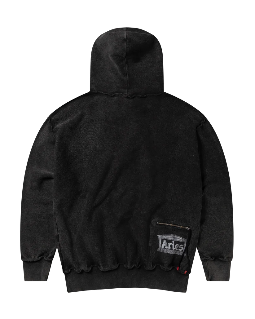 Aged Reverso Temple Zip Through Hoodie /ARIES