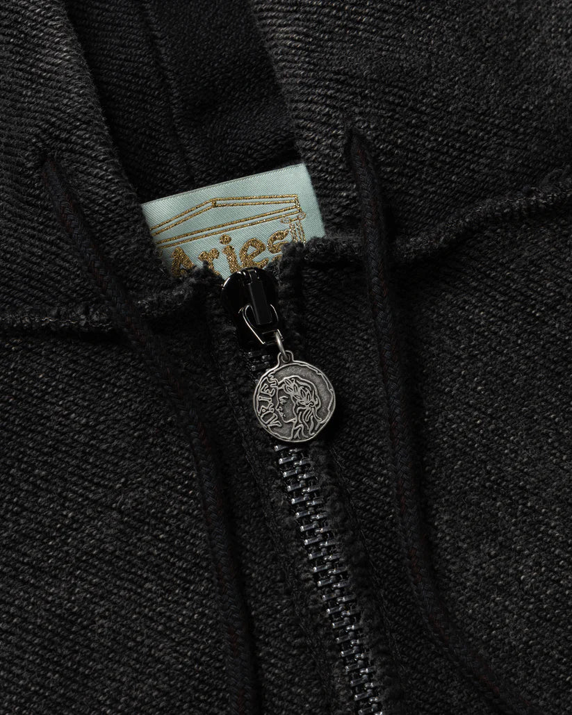 Aged Reverso Temple Zip Through Hoodie /ARIES