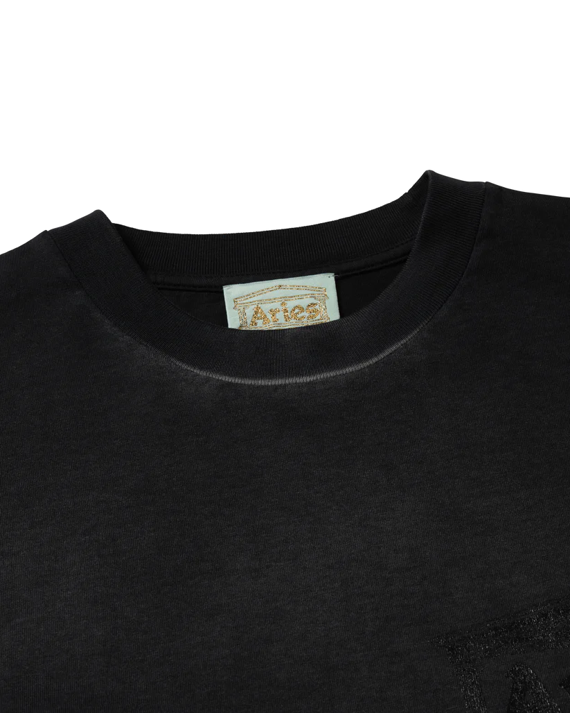 Sunbleached Ancient Temple SS Tee / ARIES / BLACK