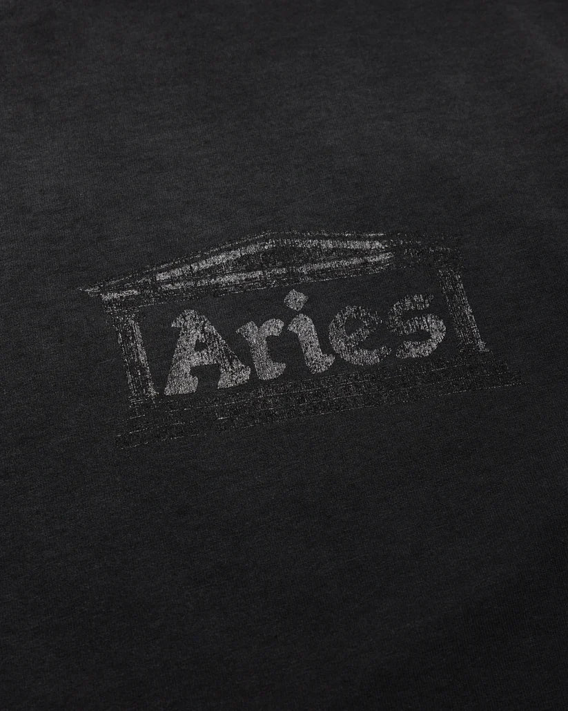 Sunbleached Ancient Temple SS Tee / ARIES / BLACK