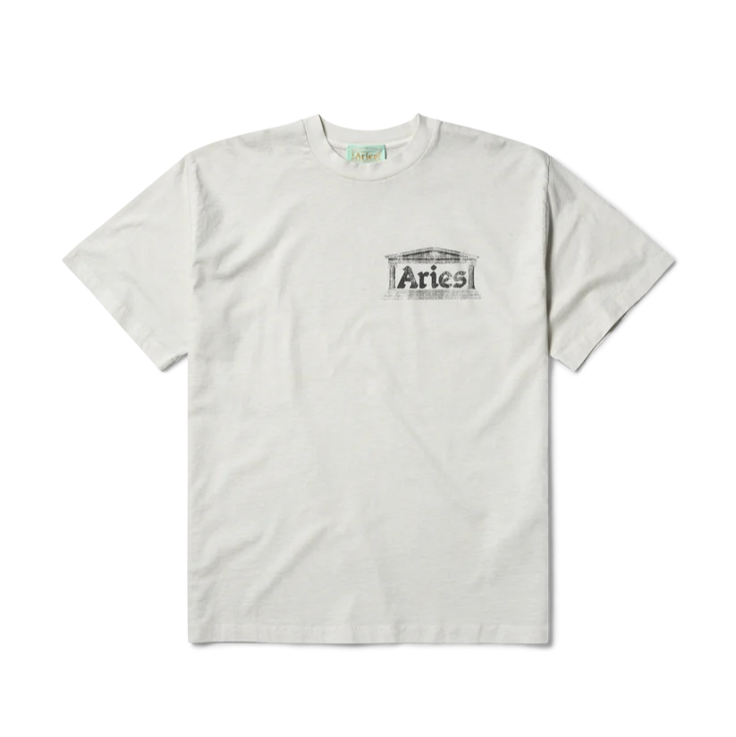 Aged Ancient Temple SS Tee / ARIES / OFF WHITE