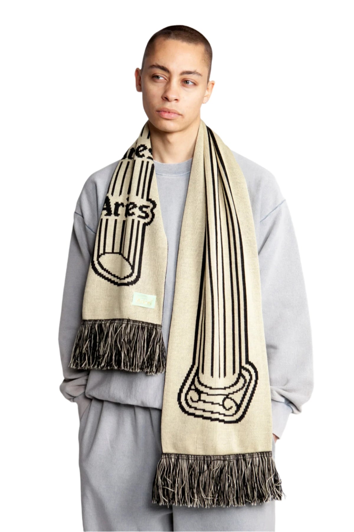 Column Scarf / ARIES / BLACK