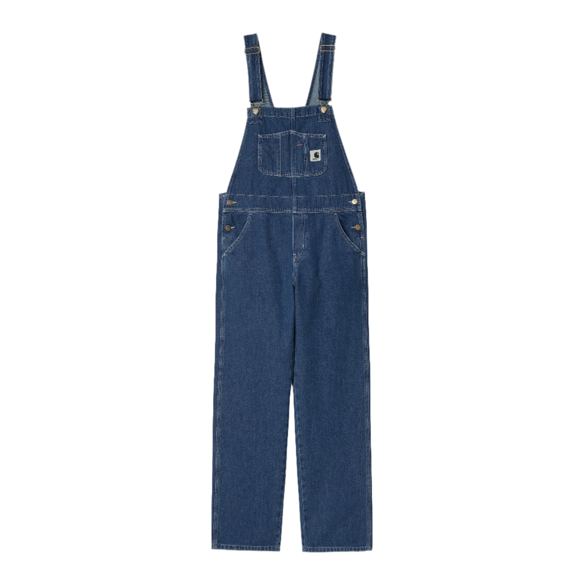 W' Bib Overall Straight / CARHARTT WIP / BLUE STONE WASHED