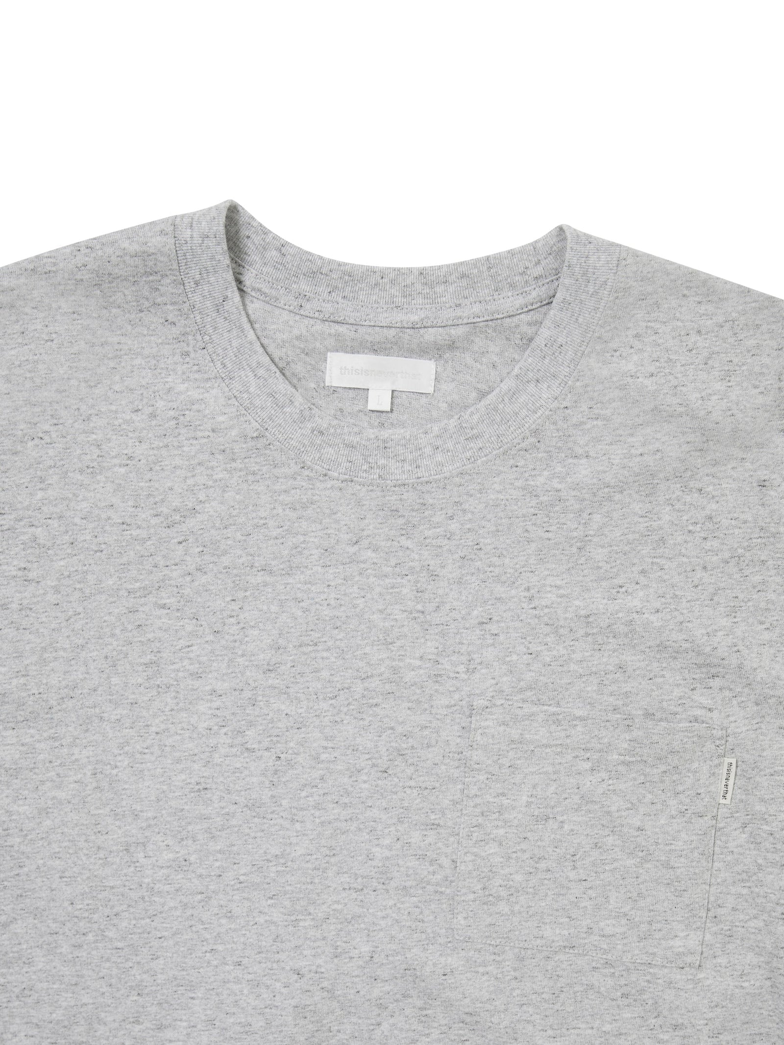 Basic Pocket L/S Tee / THISISNEVERTHAT / GREY Heather
