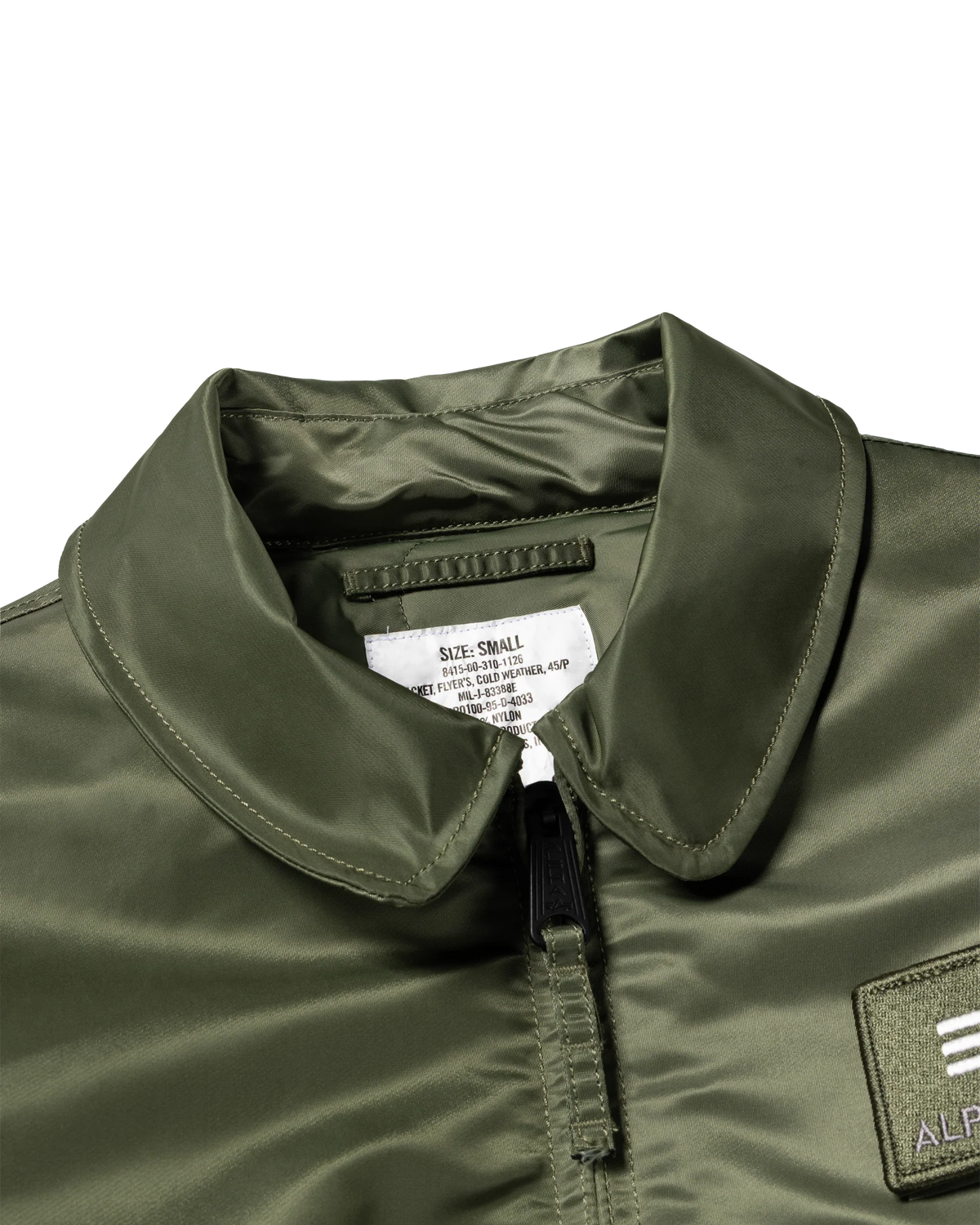 ALPHA x NO PROBLEMO CWU-45 Bomber Jacket / sage green