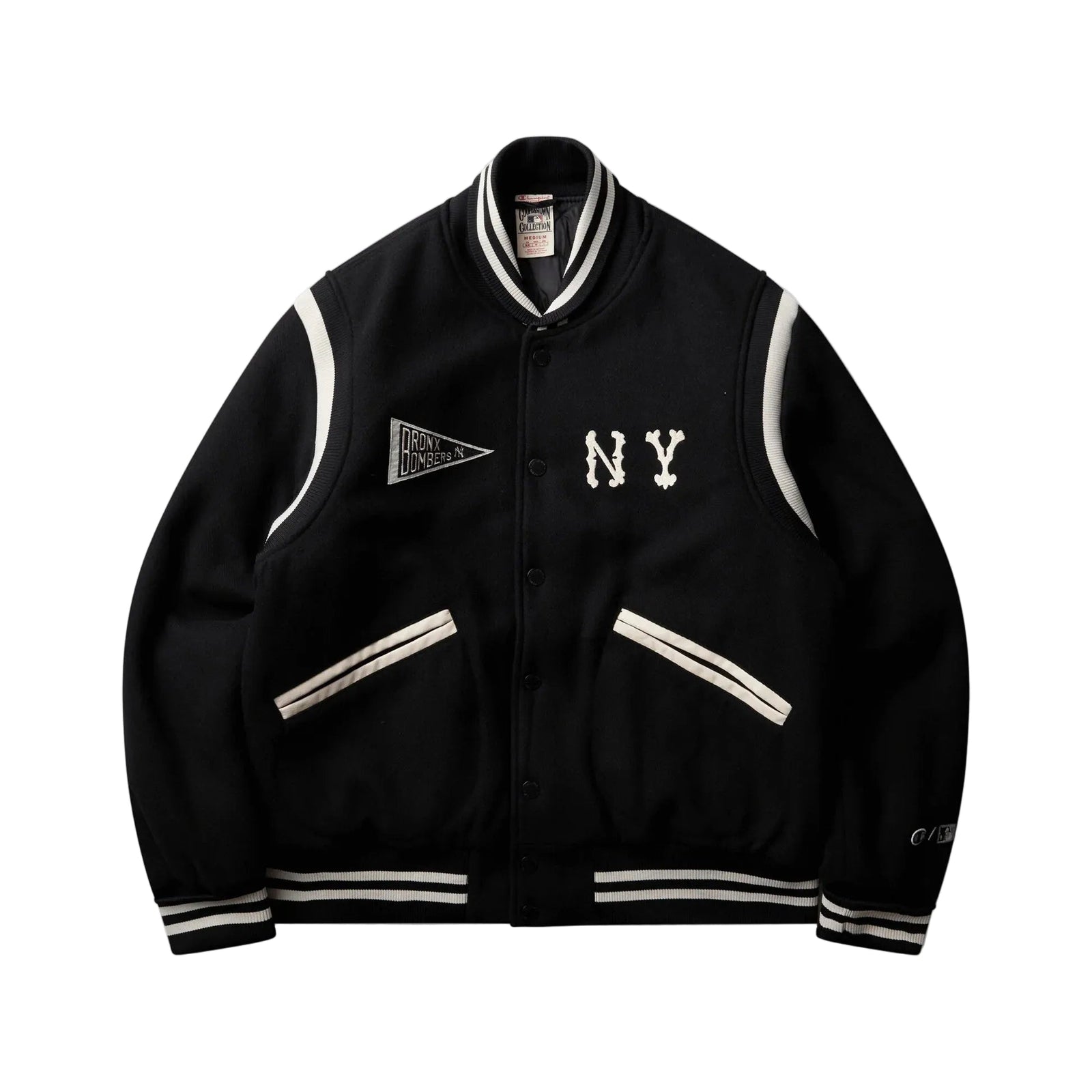 Champion Men's New York Yankees MLB Cooperstown Varsity Jacket / Black