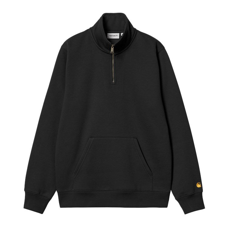 Chase Neck Zip Sweat  / carhartt wip / black
