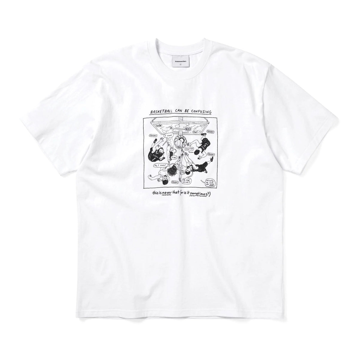 Confusing Basketball Tee  / THISISNEVERTHAT/WHITE