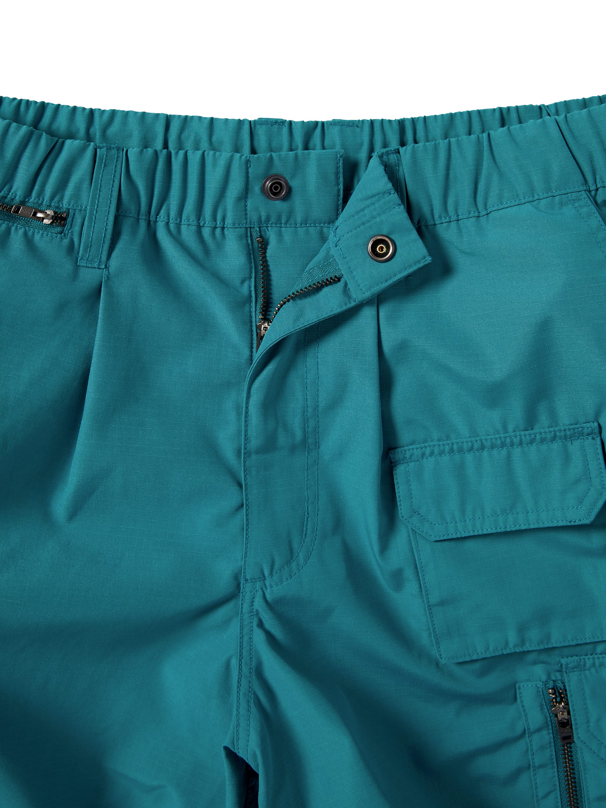 Crazy Multi Zip Pant / THISISNEVERTHAT / Turquoise