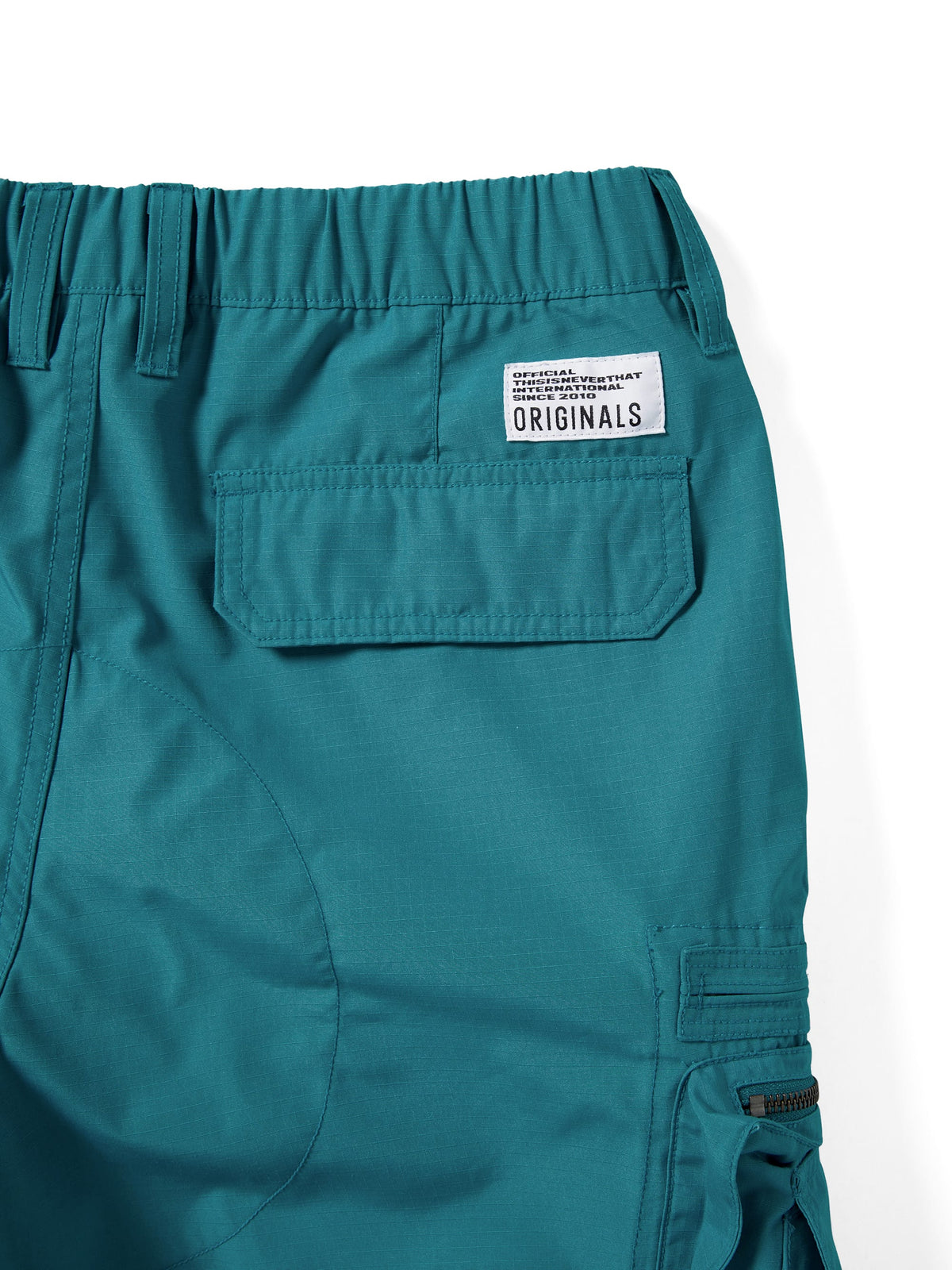 Crazy Multi Zip Pant / THISISNEVERTHAT / Turquoise